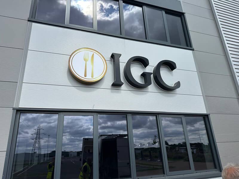 An image of the IGC exterior building letters.